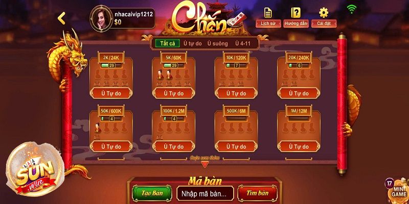 Chắn Sunwin - Tựa game số 1 đình đám