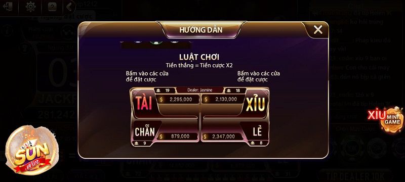 Cách chơi Tài Xỉu Livestream tại Sunwin siêu dễ